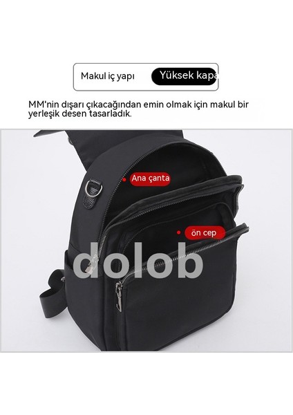 Sırt Kadın Sırt Kore Gelgit Oxford Kumaş Çok Fonksiyonlu Moda Vahşi Bayan Seyahat Omuz Çantası (Yurt Dışından)