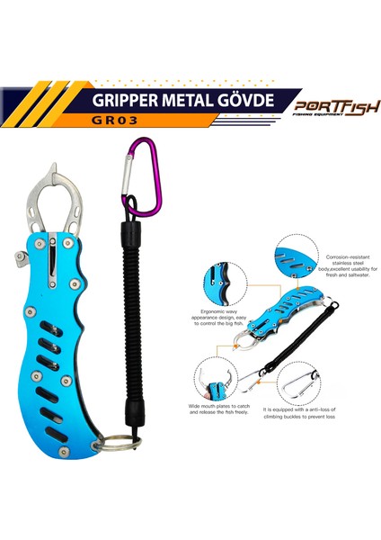 Gripper Metal Balık Tutucu