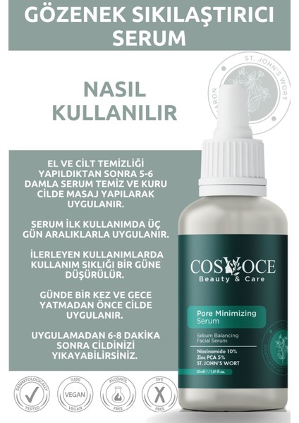 Sebum Dengeleyici Cilt Bakım Serumu 30 ml ( Niacinamide %10 + Zinc Pca%5 ) modelleri
