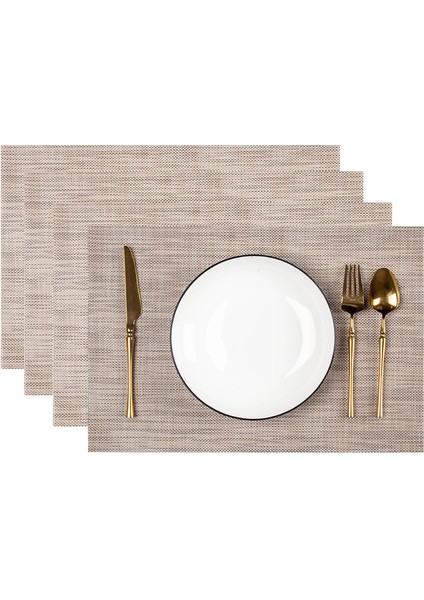 4 Adet Pvc Masa Dekorasyon Fincan Paspasları (Yurt Dışından)