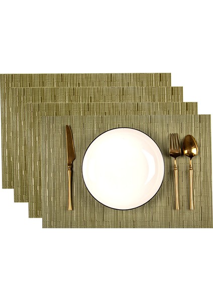 4 Adet Pvc Masa Dekorasyon Fincan Paspasları (Yurt Dışından)