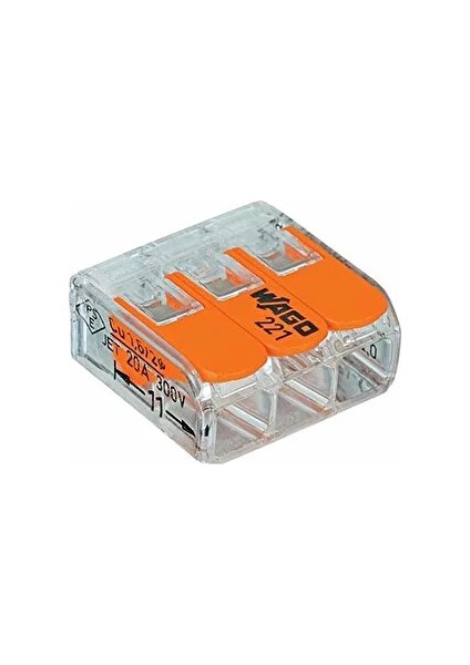 3 Pinli Kilitli Klemens-Turuncu