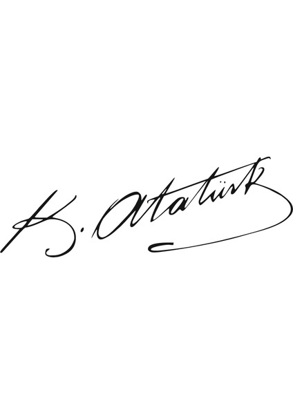 K.atatürk Imza Sticker