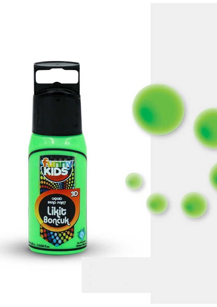 LİKİT BONCUK RENKLER YEŞİL 60 cc