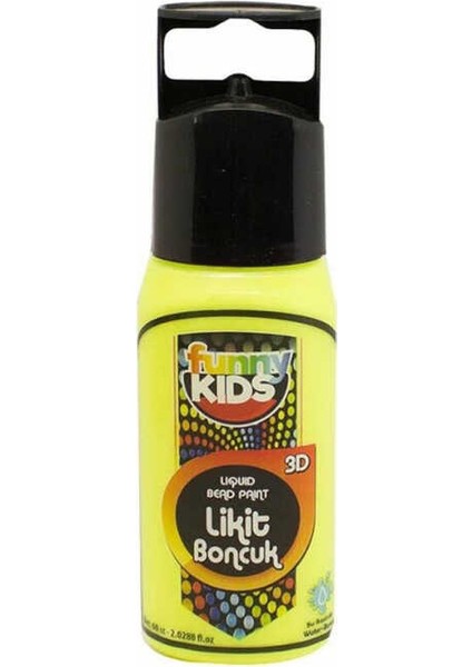 LİKİT BONCUK RENKLER SARI 60 cc