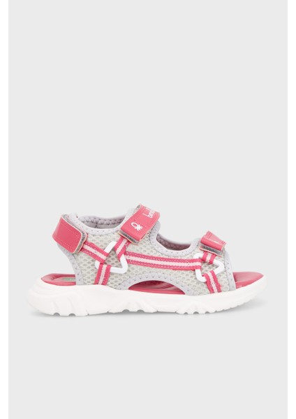 Logolu Cırtlı Sandalet Unisex Çocuk Sandalet BN1275