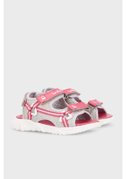 Logolu Cırtlı Sandalet Unisex Çocuk Sandalet BN1275 modelleri