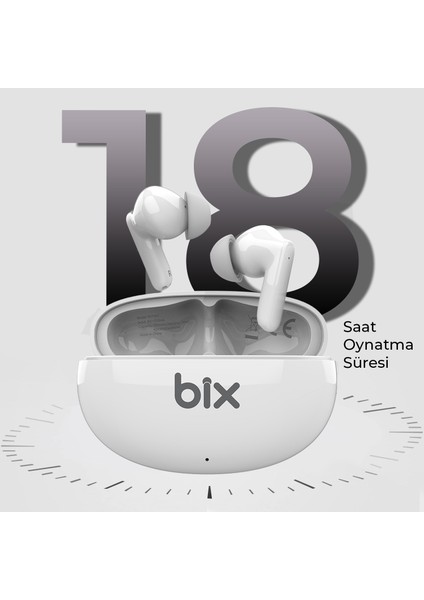 Soundcraft Tw1 Anc Çağrı ve Aktif Gürültü Önleyici Bluetooth 5.2 Ipx4 Kulak Içi Kulaklık Beyaz