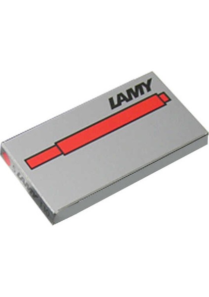 LAMY KIRMIZI DOLMA KALEM KARTUŞU 5Lİ KUTUDA T-10