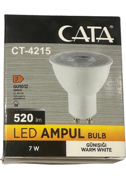 CT-4215 Günışığı 7W GU10 Duylu LED Spot Ampul (2 Adet)