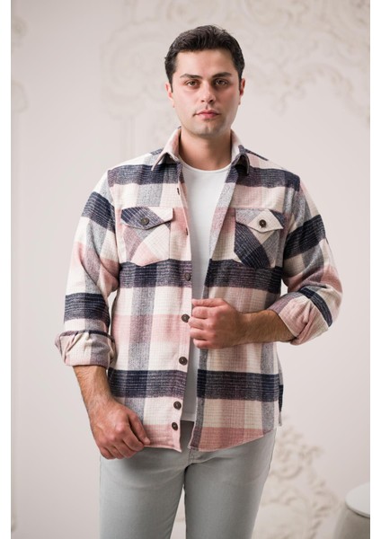 Slimfit Çift Cepli Ekoseli Pamuklu Kalın Erkek Oduncu Gömlek fiyatları