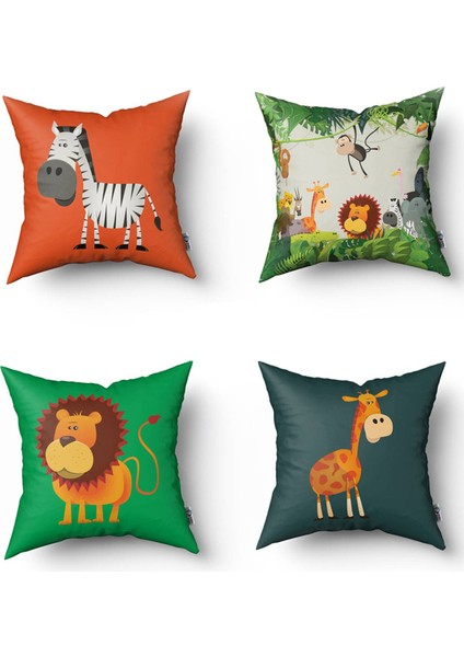 Bebek, Çocuk Odası Dekoratif Yastık Kırlent Kılıfı 43X43CM Model 00090