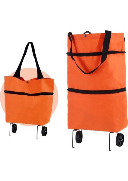 Katlanır Tekerlekli Alışveriş Çantası (Yurt Dışından)
