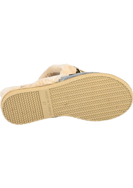 Comfortline Kaydırmaz Taban Kürklü Çeyiz Terlik Üşümeyen Ayaklar Şık ve Gösterişli Kışlık Ev Terlikleri Tüylü Kadın Terlik indirimleri