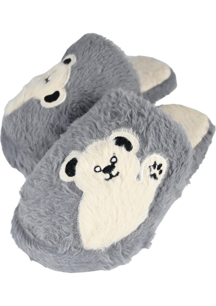 Eva Comfortline Kaydırmaz Taban ,rufidik Şirin Üşümeyen Ayaklar Tüylü Iç Astar Sevimli Ayıcık Figürlü Kadın Terlik modelleri