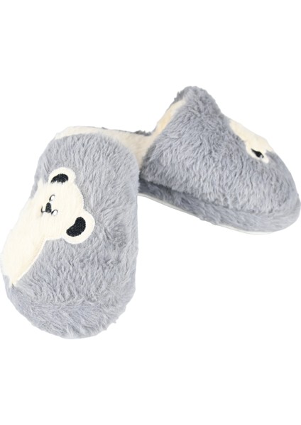 Eva Comfortline Kaydırmaz Taban ,rufidik Şirin Üşümeyen Ayaklar Tüylü Iç Astar Sevimli Ayıcık Figürlü Kadın Terlik fırsatları