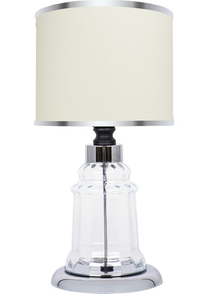 Baroque Silver Cam Abajur