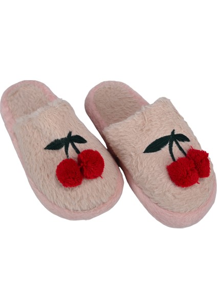 Eva Comfortline Kaydırmaz Taban ,rufidik Şirin Üşümeyen Ayaklar Tüylü Iç Astar Kırmızı Kiraz Figürlü Kadın Terlik fiyatları