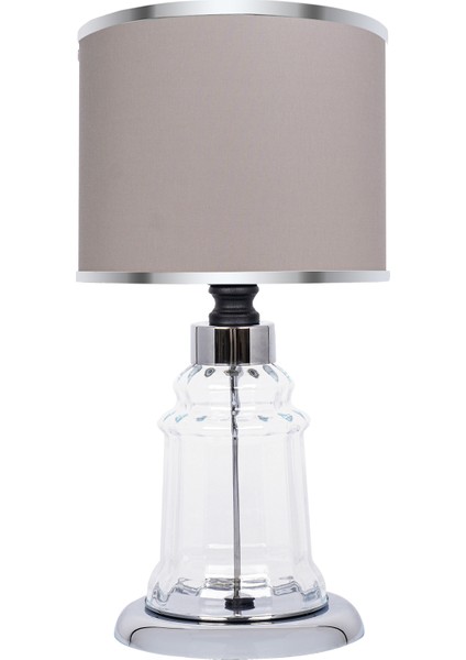 Baroque Silver Cam Abajur