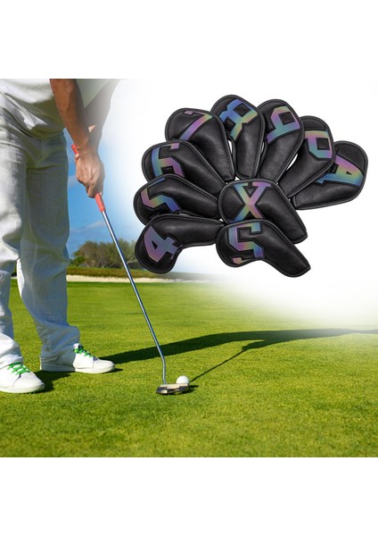 10 Golf Başörtüsü, Taşınabilir Dayanıklı Golf Kulübü Baş Örtüsü (Yurt Dışından)