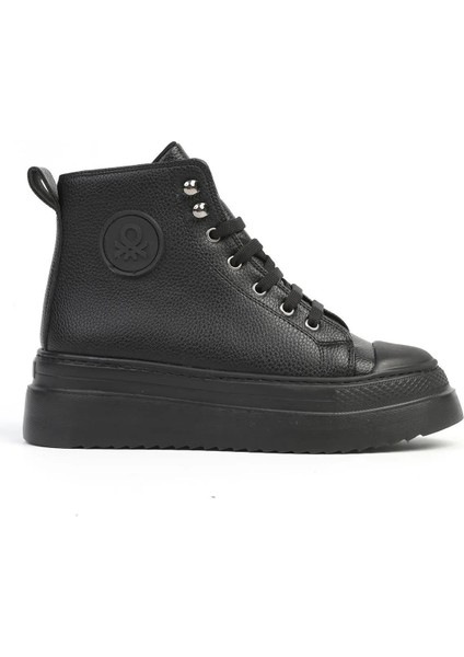 31058 Yüksek Taban Hafif Comfort Kadın Cilt Uzun Ayakkabı Sneakers