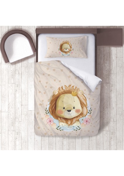 Bebek, Çocuk Odası Micro Pamuk Saten Tek Kişilik Nevresim Takımı Model 00162