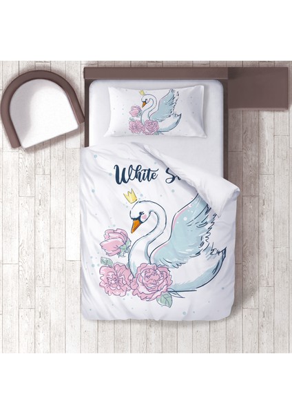Bebek, Çocuk Odası Micro Pamuk Saten Tek Kişilik Nevresim Takımı Model 00065