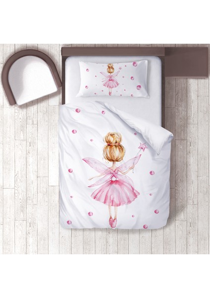 Bebek, Çocuk Odası Micro Pamuk Saten Tek Kişilik Nevresim Takımı Model 00246