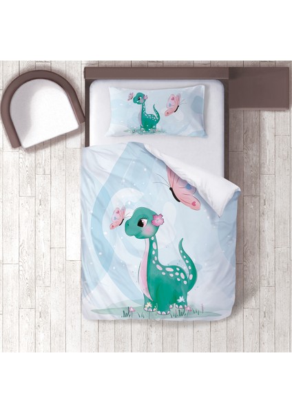 Bebek, Çocuk Odası Micro Pamuk Saten Tek Kişilik Nevresim Takımı Model 00225