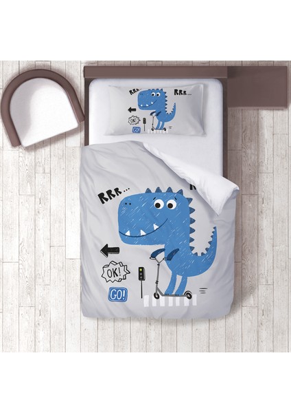 Bebek, Çocuk Odası Micro Pamuk Saten Tek Kişilik Nevresim Takımı Model 00038