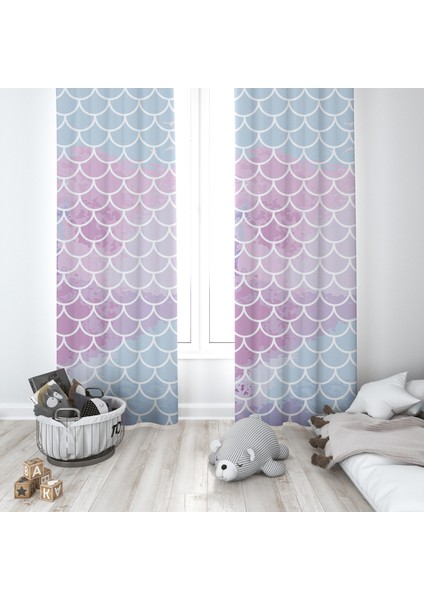 Bebek, Çocuk Odası Tek Kanat Fon Perde Model 00033