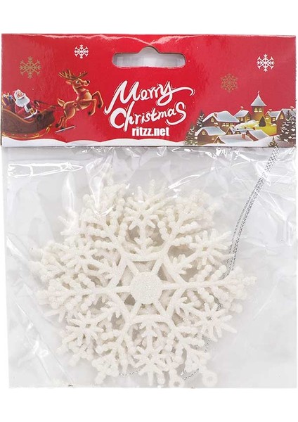 Simli Kar Tanesi 10 cm (3 Adet)