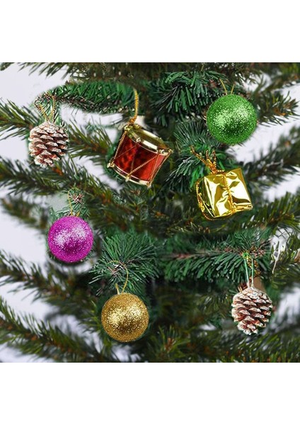 Karışık Figürlü Yılbaşı Ağacı Süsü 3 cm (12 Adet) fiyatları