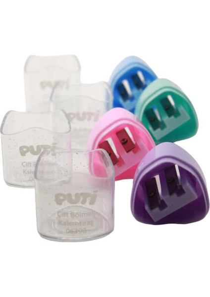 ÇİFT BÖLMELİ PASTEL RENK KALEMTIRAŞ 06390 fırsatları