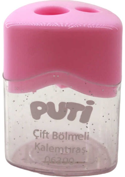 ÇİFT BÖLMELİ PASTEL RENK KALEMTIRAŞ 06390