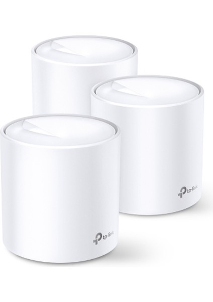 Deco X60(3-PACK) AX5400 Whole Home Mesh Wi-Fi 6 System (3x)(Menzil Geniş