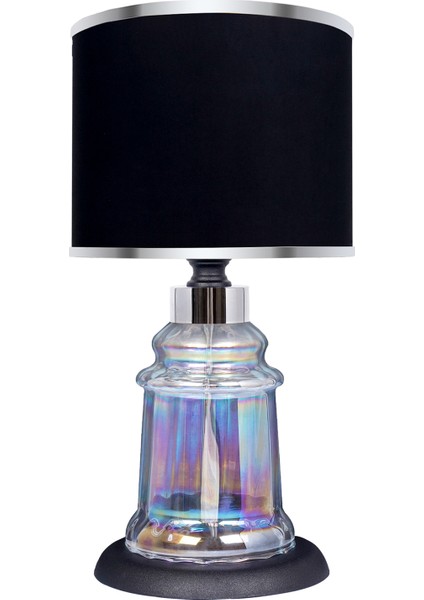 Baroque Black Glossy Shine Cam Abajur