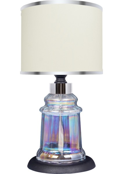 Baroque Black Glossy Shine Cam Abajur