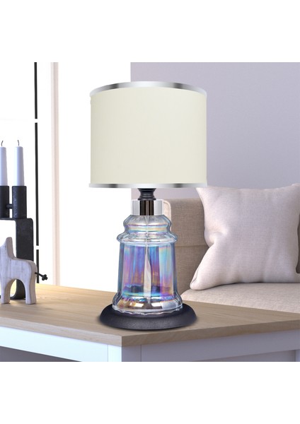 Baroque Black Glossy Shine Cam Abajur fiyatları