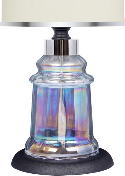 Baroque Black Glossy Shine Cam Abajur modelleri