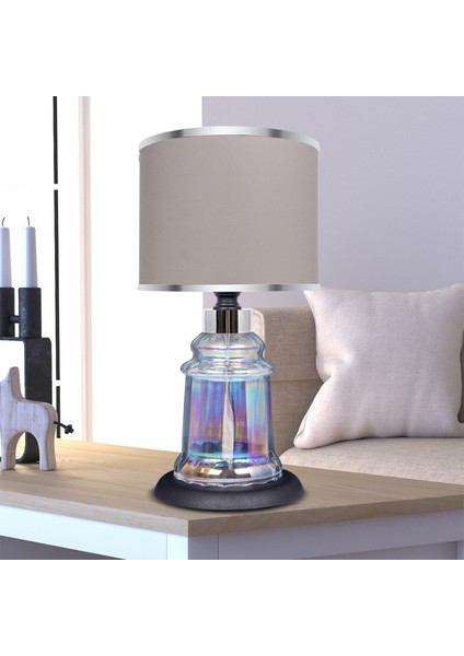 Baroque Black Glossy Shine Cam Abajur fiyatları