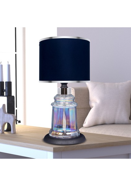 Baroque Black Glossy Shine Cam Abajur fiyatları