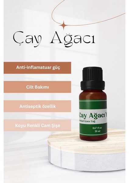 Çay Ağacı Yağı %100 Doğal 20 ml