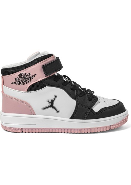 Haykat Uzun Filet Kız Çocuk Sneaker Bot Pudra