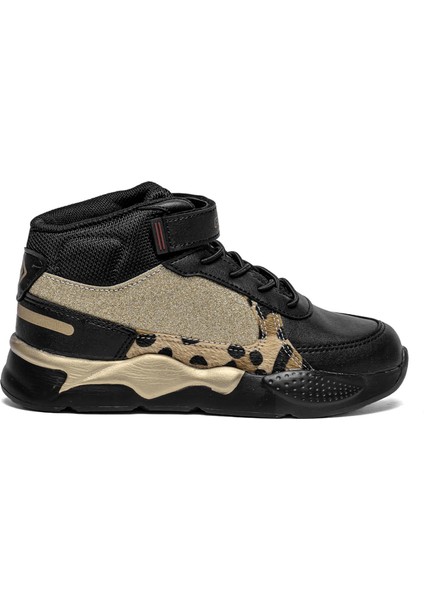 FK23-1532 Filet Kız Çocuk Sneaker Bot Siyah
