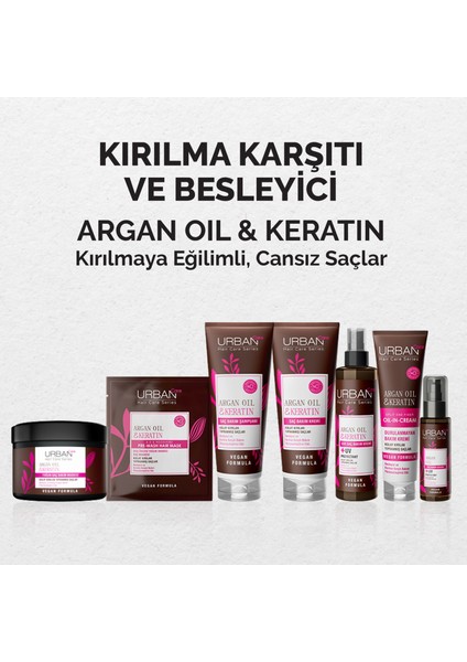 Argan Oil & Keratin Kolay Kırılan Saçlara Özel Yoğun Saç Bakım Maskesi 230 Ml-Vegan