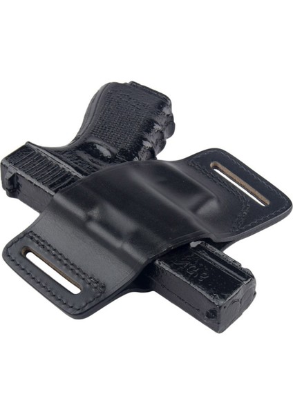 Glock Deri Tabanca Kılıfı Yarım Kelebek Atkısız Siyah Sol El fırsatları