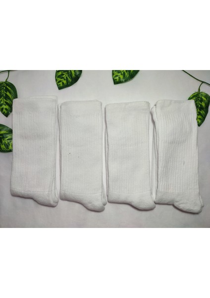4 Çift Erkek Taban Altı Termal Pamuklu Tenis Çorabı