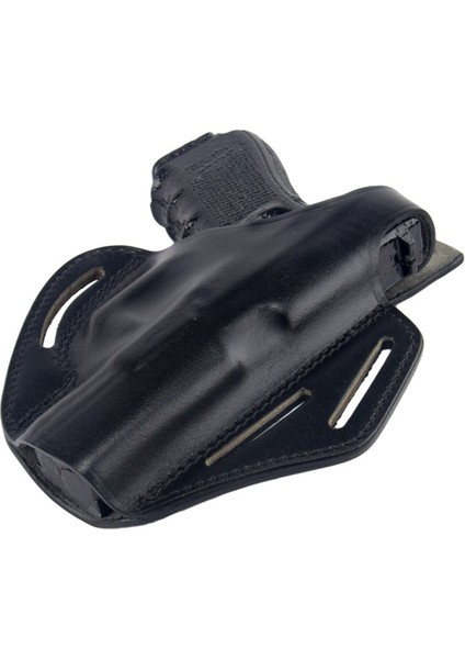 Glock Deri Tabanca Kılıfı Tam Kelebek Siyah