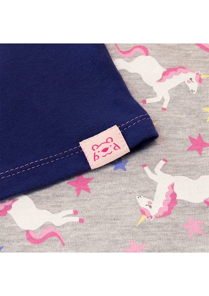 Kız Çocuk Kısa Kollu Şortlu Pijama Takımı